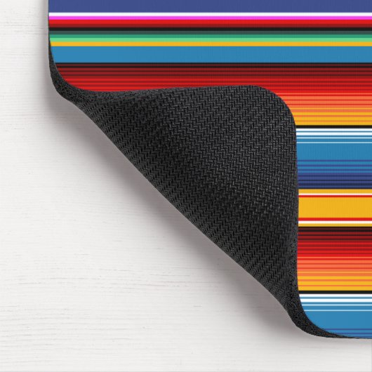 Blue Gold Red Mexican Sarape Mousepad (Ecke)