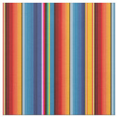 Blue Gold Red Mexican Sarape Stoff (Nahaufnahme)