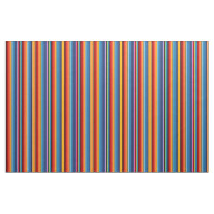 Blue Gold Red Mexican Sarape Stoff