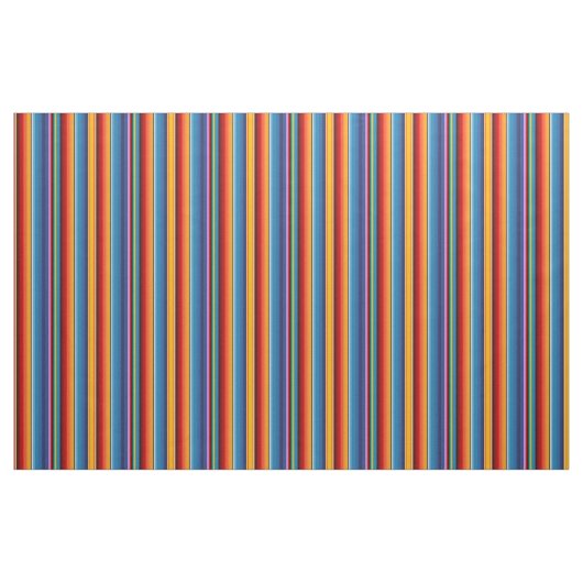 Blue Gold Red Mexican Sarape Stoff (Fat Quarter (45,7 x 55,9 cm))