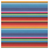 Blue Gold Red Mexican Sarape Stoff (Nahaufnahme)