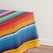 Blue Gold Red Mexican Sarape Tischdecke (Beispiel)