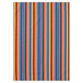 Blue Gold Red Mexican Sarape Tischdecke (Vorderseite)
