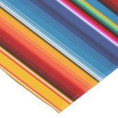 Blue Gold Red Mexican Sarape Tischdecke (Schrägansicht)