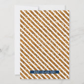 Blue Gold Royal Prince Einladung zum Geburtstag (Rückseite)