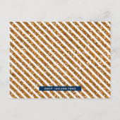 Blue Gold Royal Prince Einladungspostkarte (Rückseite)