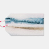 Blue Gold Sand personalisiert Dankeschön an Sie An Geschenkanhänger (Rückseite Horizontal)