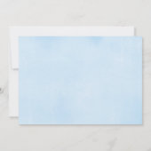 Blue Gold Schneeflocke Dusche von Mail Boy Baby Du Einladung (Rückseite)