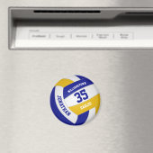 Blue Gold School Farben Team Gaben Volleyball Magnet (In Situ (Geschirrspüler))