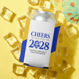 Blue Gold School Uni University Abschluss Dosenkühler