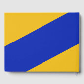 Blue Gold School Uni University Abschluss Gästebuch (Rückseite)