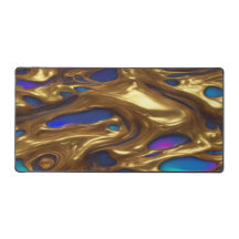 Blue & Gold - Schreibtischunterlage