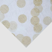 Blue & Gold Shimmer Glitzer Dots Seidenpapier (Ausschnitt)