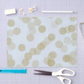 Blue & Gold Shimmer Glitzer Dots Seidenpapier (Handwerk)