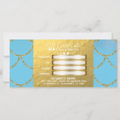 Blue & Gold Shimmer Mermaid Gift (Rückseite)