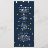 Blue & Gold Shiny Imitate Foil Confetti Programm R (Rückseite)