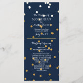Blue & Gold Shiny Imitate Foil Confetti Programm R (Vorderseite)