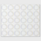 Blue Gold, Silver Gerahmtes Corporate Logo, Großes Geschenkpapier (Flach)