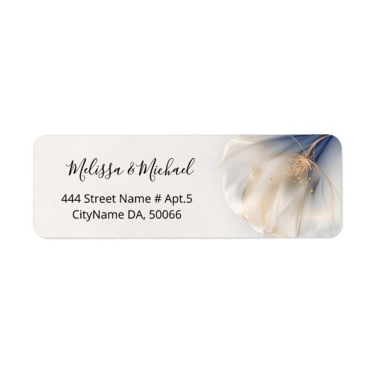 Blue Gold Smokey Flower | Hochzeit (Vorne)