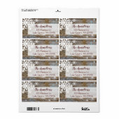 Blue Gold Snowflake und Holz Weihnachten oder Feie (Vorne)