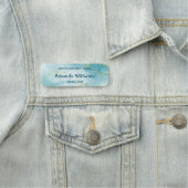 Blue Gold Sparkle Mitarbeiter Namensschild (Beispiel)