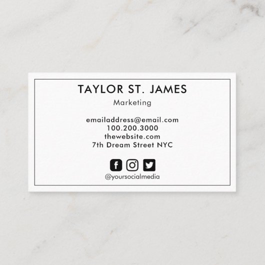 Blue Gold Spritzer Watercolor Visitenkarte (Rückseite)