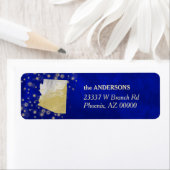 Blue Gold Stars Arizona Rücksendeadresse (Insitu)