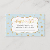 Blue Gold Stars Junge Gewinnkarte Visitenkarte (Vorderseite)