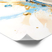 Blue Gold Streetwear Mode Poster (Ecke)