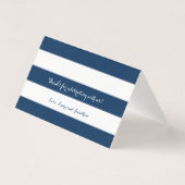 Blue Gold Streifen Chatham Cape Cod Hochzeitssaal (Rückseite)