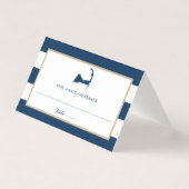 Blue Gold Streifen Chatham Cape Cod Hochzeitssaal (Vorderseite)