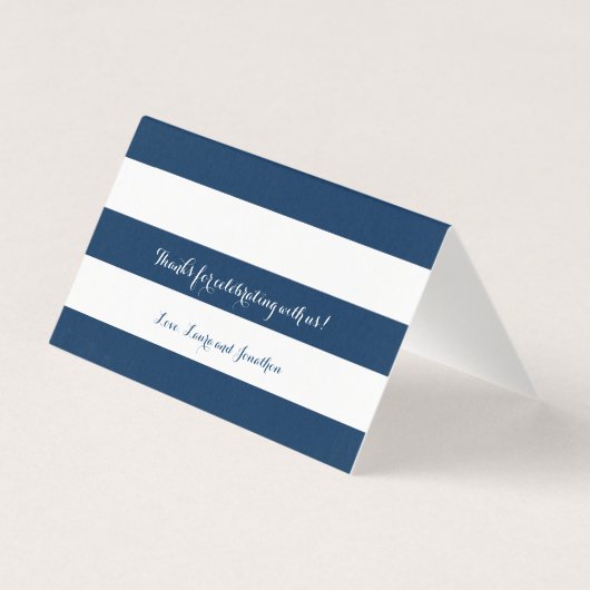 Blue Gold Streifen Chatham Cape Cod Hochzeitssaal (Rückseite)