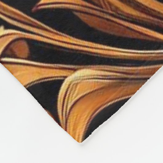 Blue & Gold Sun Fleecedecke (Ecke)