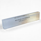 Blue Gold Textur Namensplakette