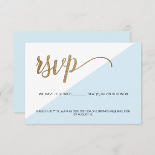 Blue Gold UAWG No mailing Reservierte Sitzplatzein Einladung