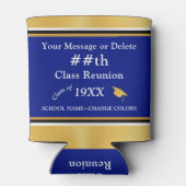 Blue, Gold und Weiß, Class Wiedersehen Gift Ideas, Dosenkühler (Rückseite)