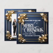 Blue gold verbeugt das Firmenlogo für Weihnachten  (Vorne/Hinten)