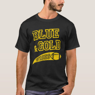 Blue & Gold Vibes Fußballteam Fan_1 T-Shirt