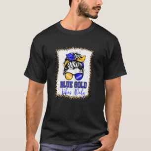 Blue Gold Vibes Nur Fußball Shirt Frauen Leopard