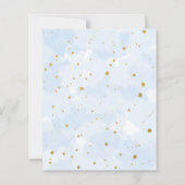 Blue Gold Watercolor Baby Sprinkle PAPIER laden (Rückseite)