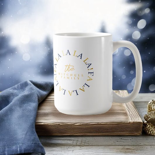Blue Gold Weihnachten La-ID1009 Kaffeetasse