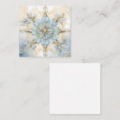 Blue & Gold Weihnachtskarte Mitteilungskarte (Vorne/Hinten)