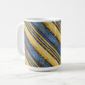 Blue Gold Weihnachtsmuster#28 ID1009 Kaffeetasse (Vorderseite Links)