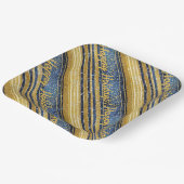 Blue Gold Weihnachtsmuster#28 ID1009 Pappteller (Gewinkelt)