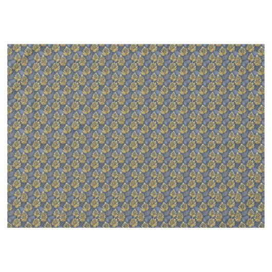 Blue Gold Weihnachtsmuster#29 ID1009 Tischdecke (Vorderseite (Horizontal))