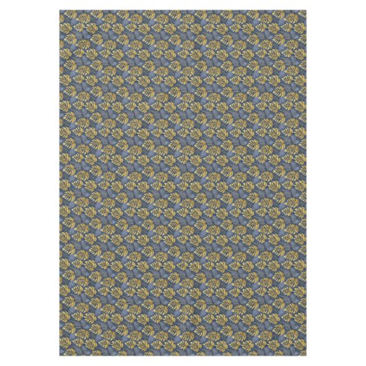 Blue Gold Weihnachtsmuster#29 ID1009 Tischdecke (Vorderseite)