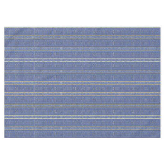 Blue Gold Weihnachtsmuster#35b ID1009 Tischdecke (Vorderseite (Horizontal))