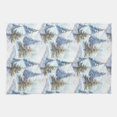 Blue Gold Weihnachtsmuster#4 ID1009 Geschirrtuch (Horizontal)