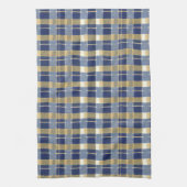 Blue Gold Weihnachtsmuster#7 ID1009 Geschirrtuch (Vertikal)