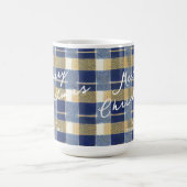 Blue Gold Weihnachtsmuster#7 ID1009 Kaffeetasse (Mittel)